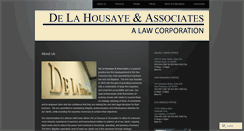 Desktop Screenshot of delahousayelaw.com
